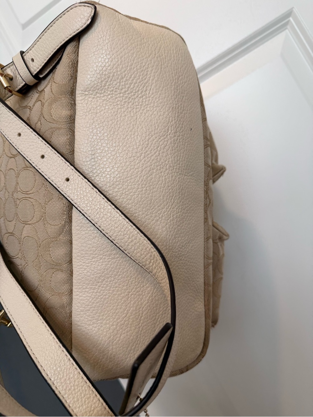 Coach Ruck Sack Backpack in Beige & Brown - Picture 3 of 12